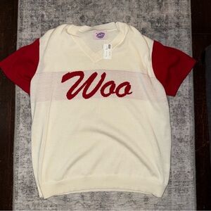 NWT Arkansas Razorback Red and White Sweater